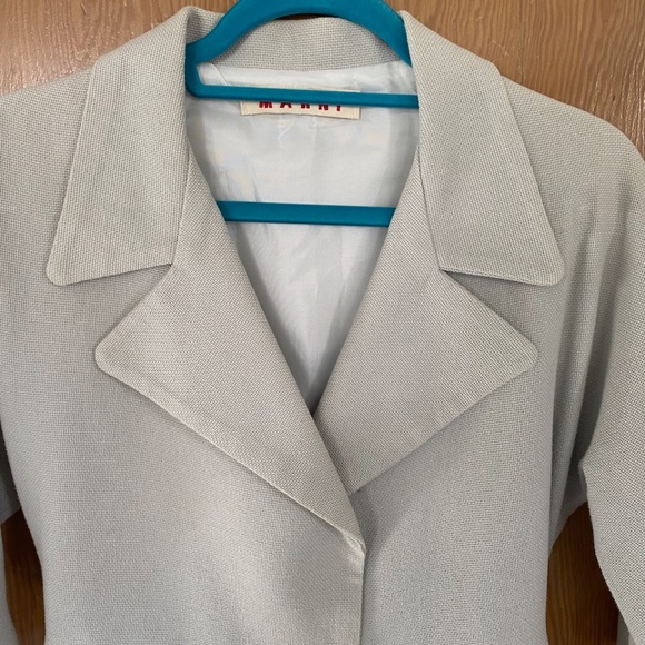 Marni pale gray/cream, linen jacket - lined - Picture 2 of 10